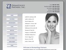 Tablet Screenshot of dermatologypartners.com